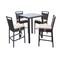 Armen Living Tropez Outdoor Patio Wicker Bar Set (Table with 4 barstools) SETODTRBE - alternate 1